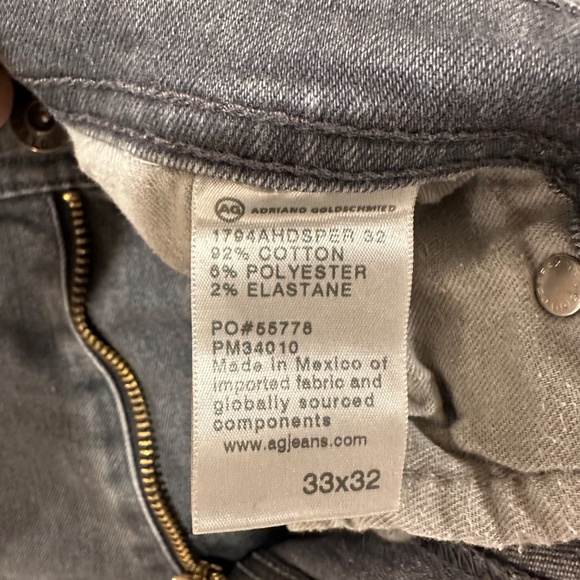 AG Everett Men's Grey Jeans Size 33 - Picture 11 of 14
